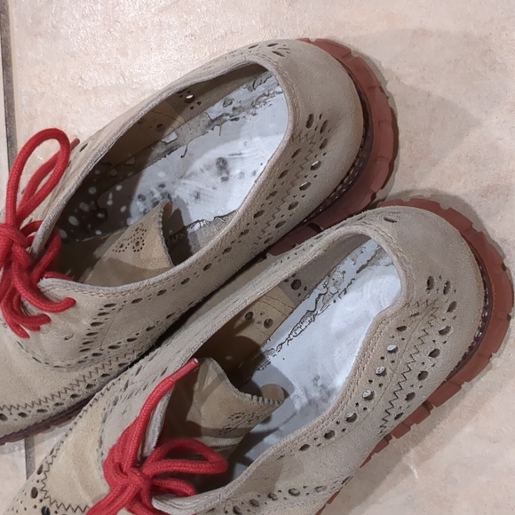 Cole Haan Zero Grand Leather Suede Wingtip Oxford Size 8 - Picture 6 of 7
